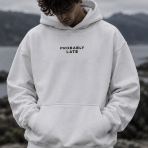 PROBABLY LATE Heavy Hoodie product image